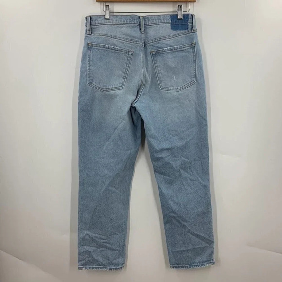 Abercrombie & Fitch Women's The Boyfriend Mid Rise Distressed Jeans Size 28 - Picture 2 of 12